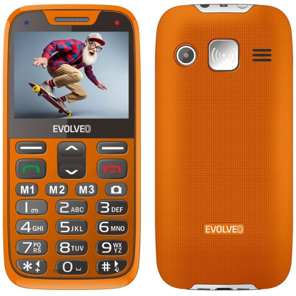 Телефон за възрастни EVOLVEO EasyPhone XR orange