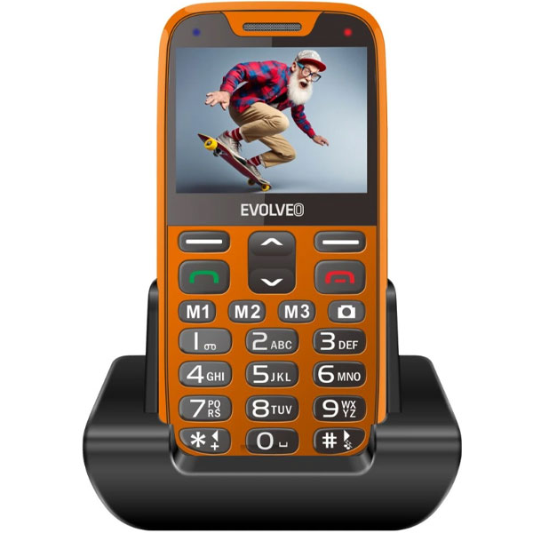 Телефон за възрастни EVOLVEO EasyPhone XR orange