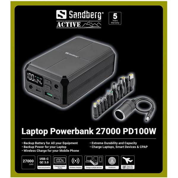 Външна батерия Laptop Powerbank 27000 PD100W